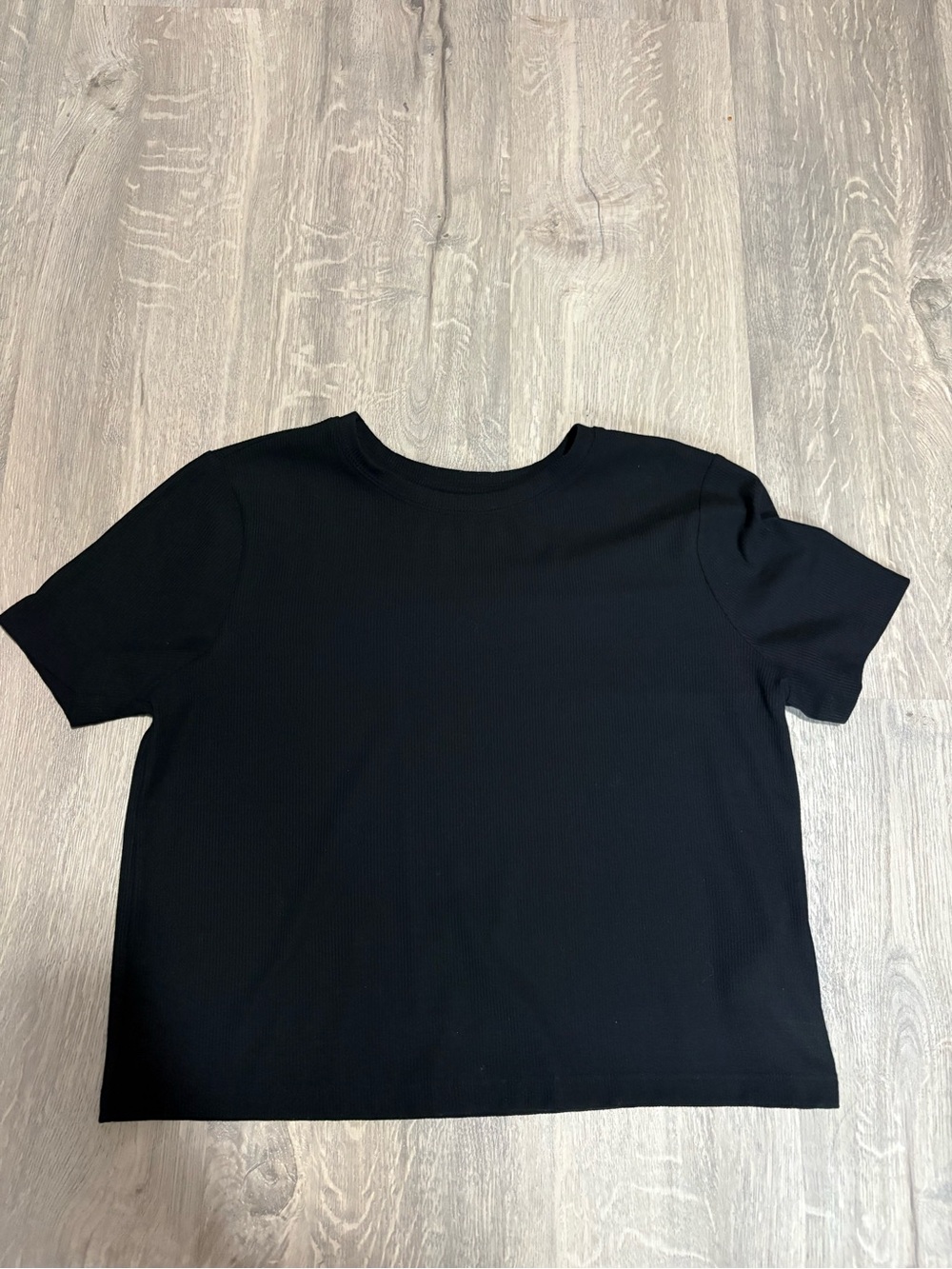 Gap black ribbed shirt size small
